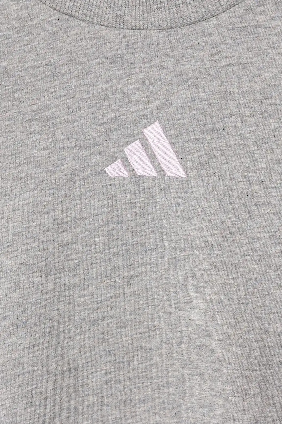 adidas t-shirt bawełniany dziecięcy szary JJ0944