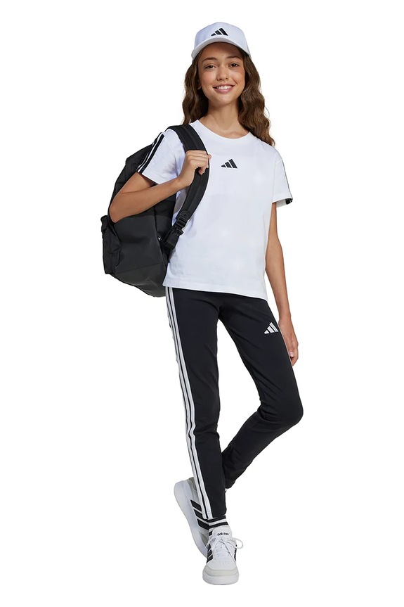 Dječja pamučna majica kratkih rukava adidas JJ0945