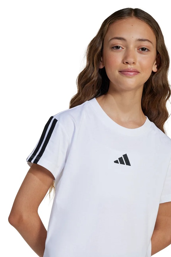 Dječja pamučna majica kratkih rukava adidas JJ0945