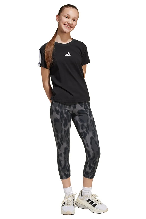 Dječja pamučna majica kratkih rukava adidas JJ0946