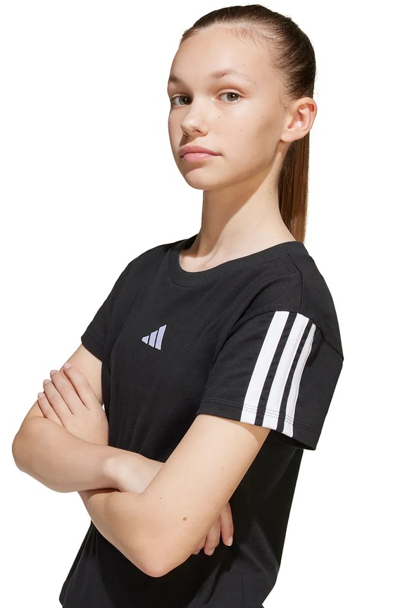 Dječja pamučna majica kratkih rukava adidas JJ0946
