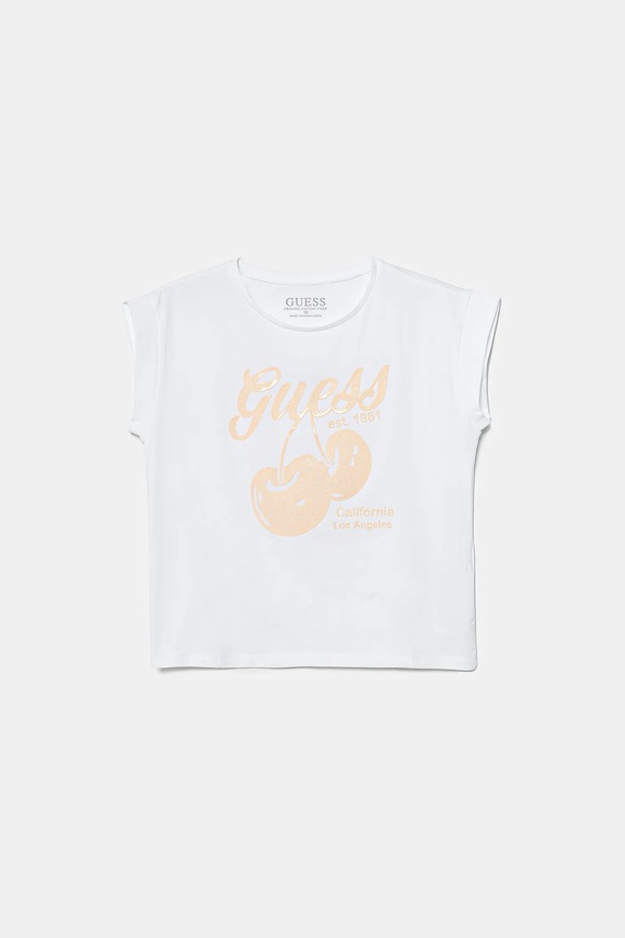 Guess t-shirt dziecięcy z elastanem biały J5GI00.K6YW4.PPYA