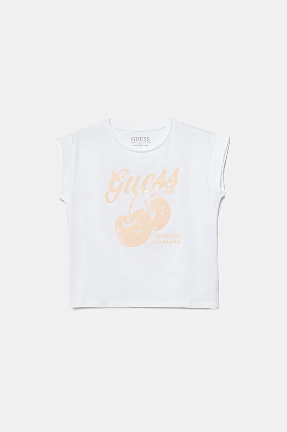 Guess t-shirt dziecięcy z elastanem biały J5GI00.K6YW4.PPYA