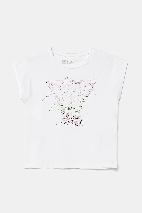 Guess t-shirt dziecięcy aplikacja biały J5GI01.K6YW4.PPYA