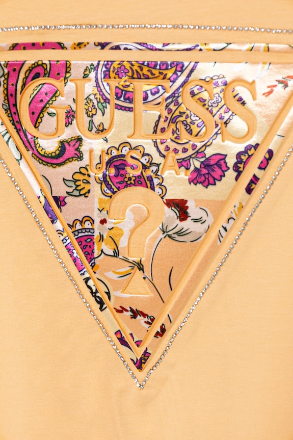 Fete Guess tricou copii J5GI15.K6YW4.PPYA portocaliu