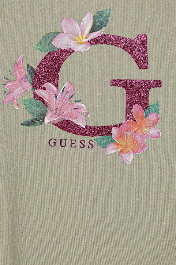 Dziewczynka Guess t-shirt dziecięcy K5GI08.K6YW4.PPYA zielony