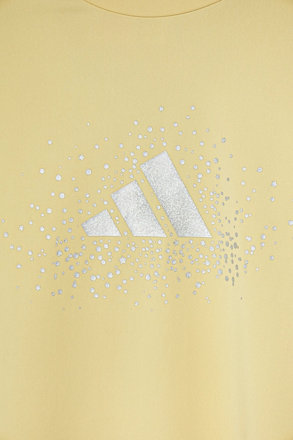 Dziewczynka adidas t-shirt dziecięcy JC7447 żółty