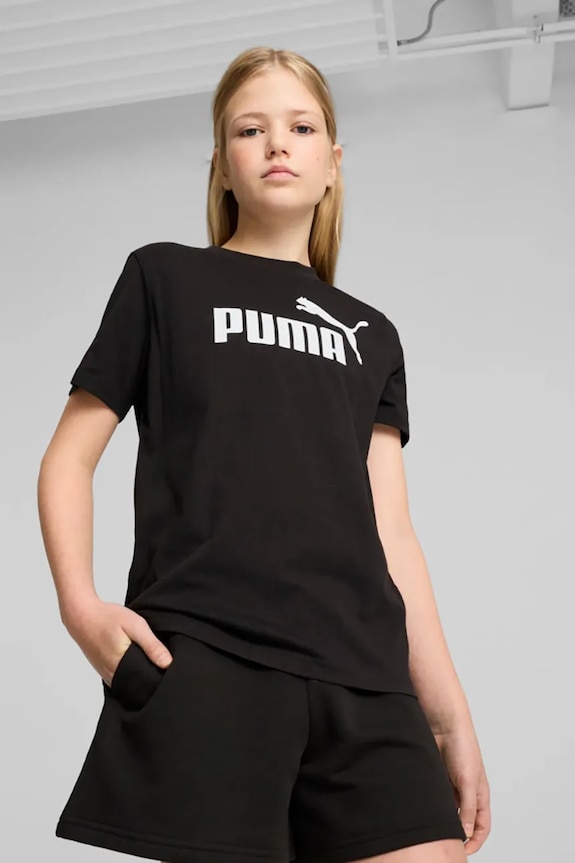 Puma tricou copii ESS No. 1 Logo Tee print negru 684892