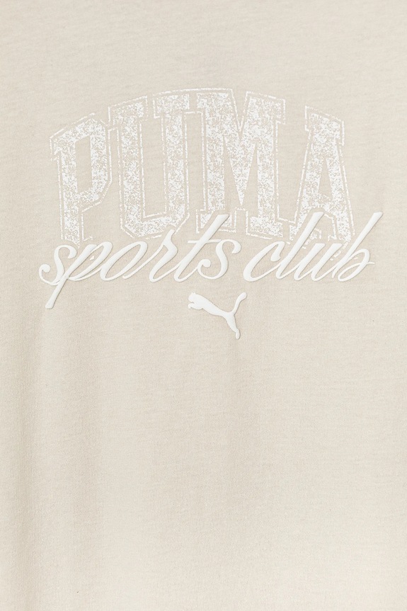 Dziewczynka Puma t-shirt bawełniany dziecięcy CLASS Tee II G 685828 beżowy
