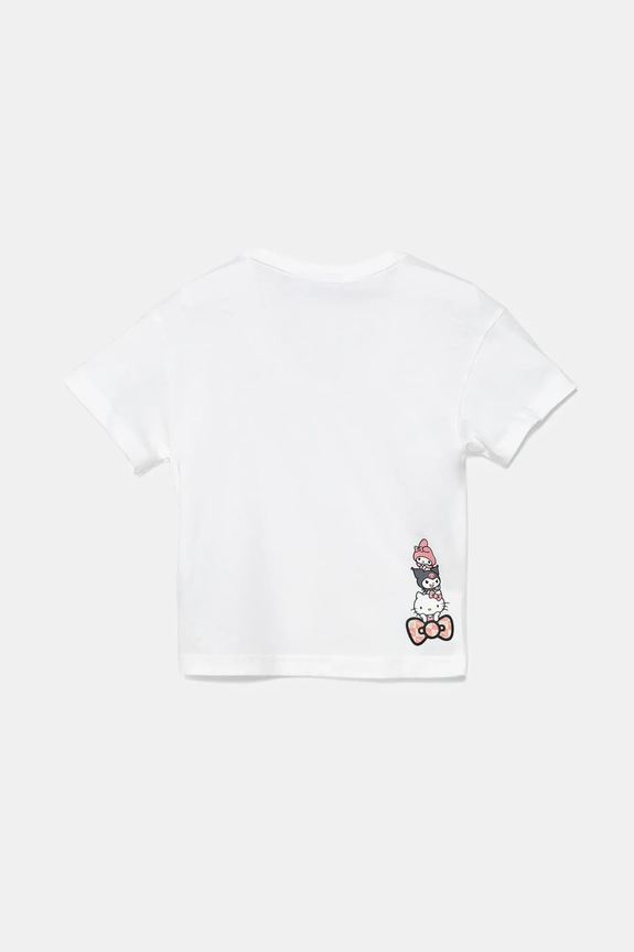 Puma t-shirt in cotone per bambini HELLO KITTY & FRIENDS Relaxed Graphic Tee 630062 bianco SS25