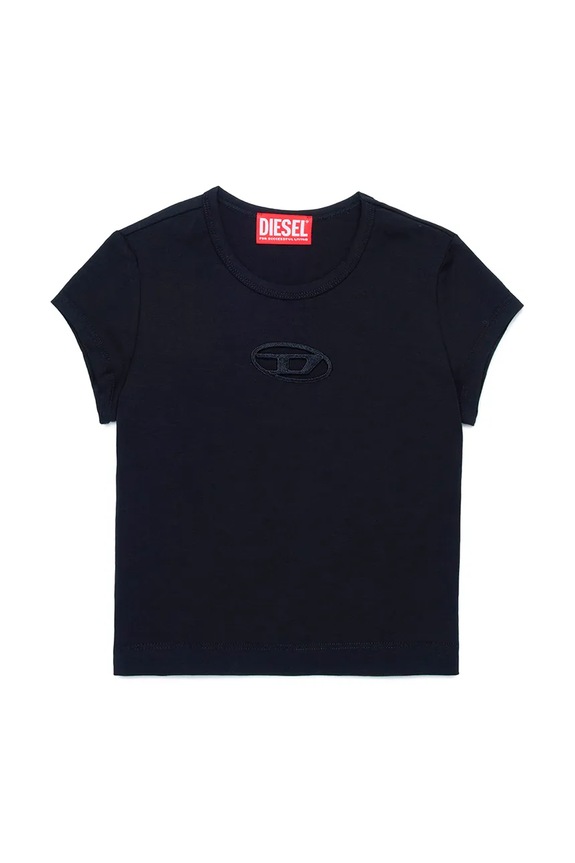 Diesel t-shirt in cotone per bambini TANGIE T-SHIRT tessuto elasticizzato nero J01830