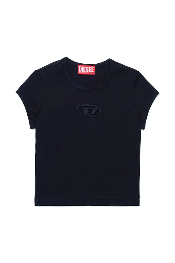 Diesel t-shirt in cotone per bambini TANGIE T-SHIRT tessuto elasticizzato nero J01830