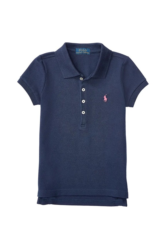 Polo Ralph Lauren polo in lana bambino/a con colletto blu navy 312573242008