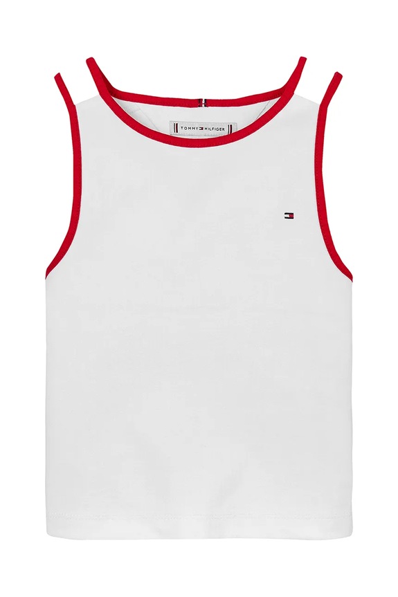 Tommy Hilfiger gyerek top KG0KG08420.PPYA fehér SS25