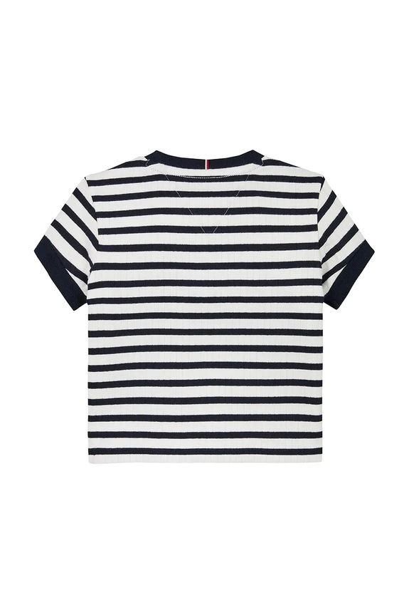 Lány Tommy Hilfiger gyerek póló KG0KG08534.PPYA sötétkék