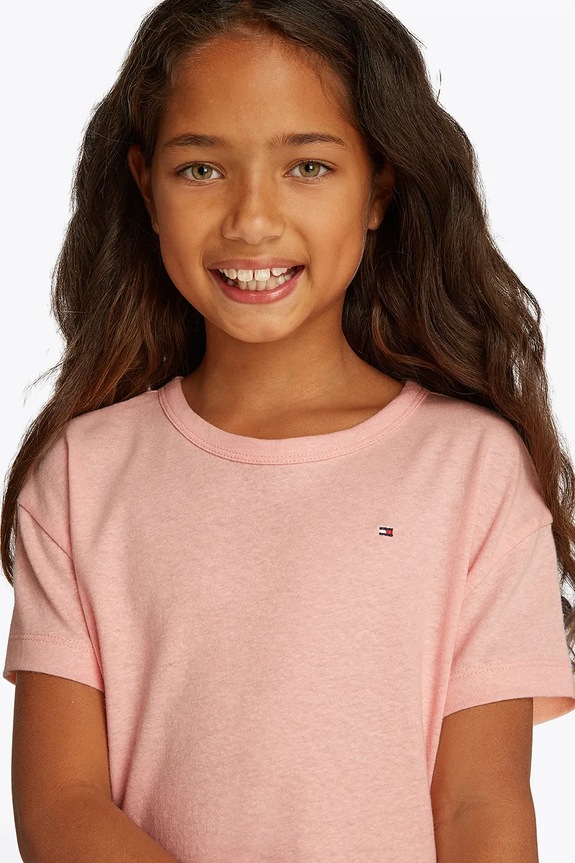 Μπλουζάκι Tommy Hilfiger KG0KG08555.98.122.PPYA πορτοκαλί