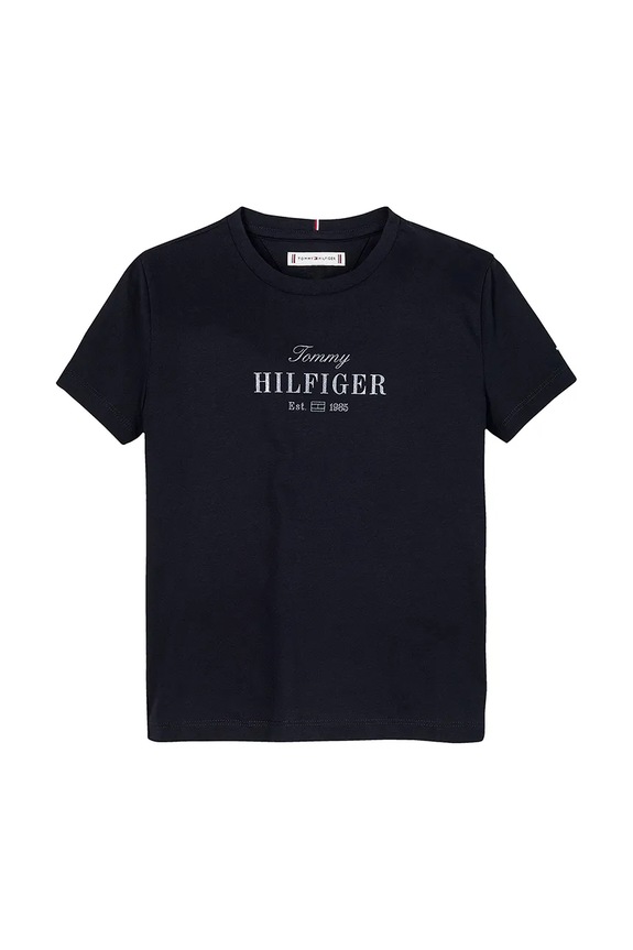 Tommy Hilfiger t-shirt dziecięcy KG0KG08524.128.176.PPYA granatowy SS25