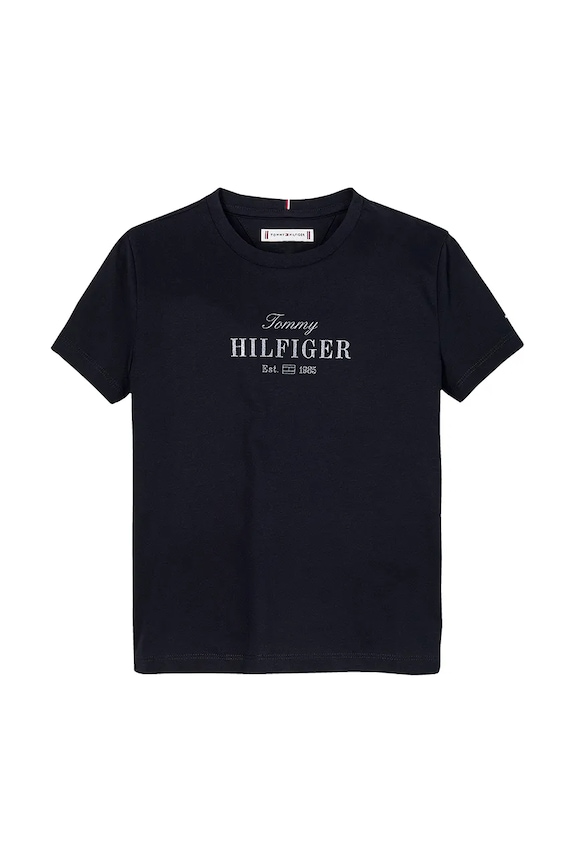 Tommy Hilfiger t-shirt dziecięcy KG0KG08524.128.176.PPYA granatowy SS25