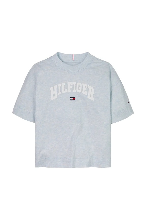 Tommy Hilfiger t-shirt bawełniany dziecięcy KG0KG08549.PPYA niebieski SS25