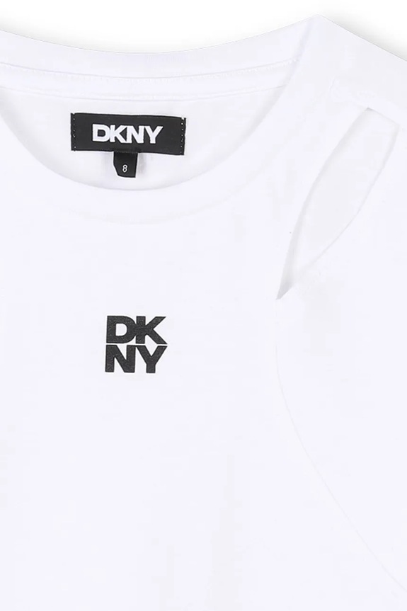 Detské bavlnené tričko Dkny biela D62316.114.150
