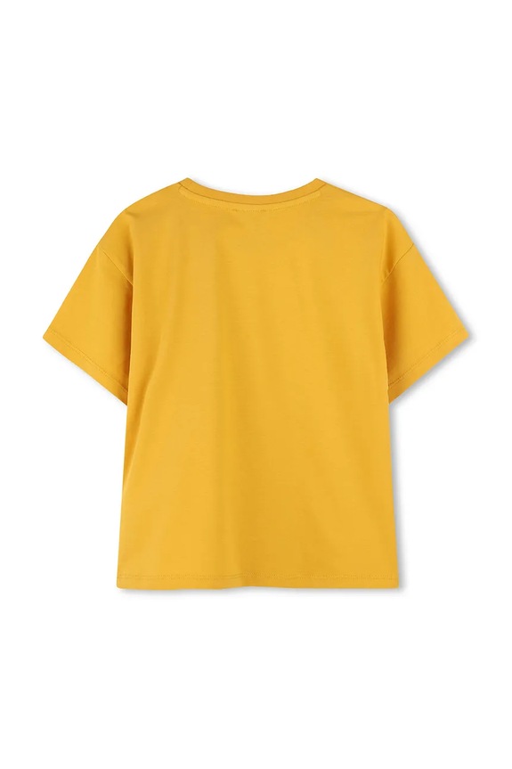 Kenzo Kids t-shirt bawełniany dziecięcy K60916.114.150 żółty SS25
