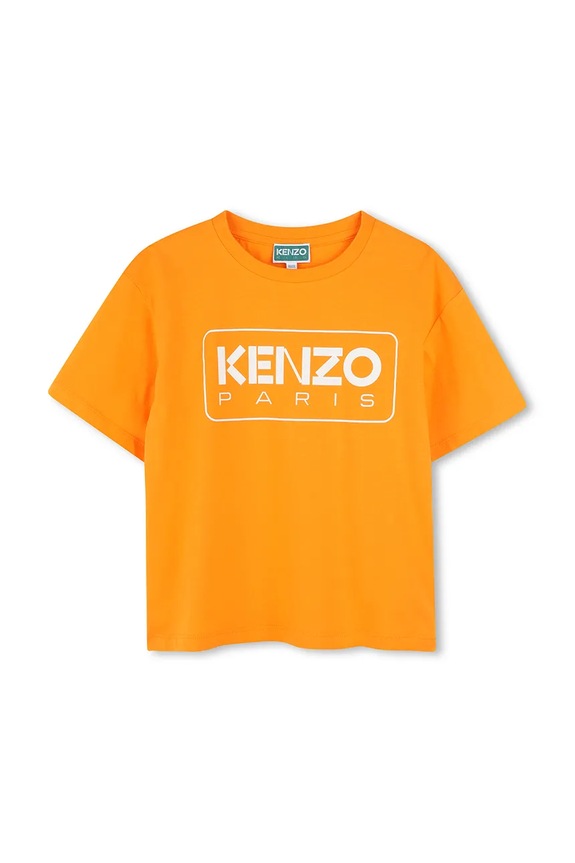 Kenzo Kids t-shirt in cotone per bambini cotone arancione K61064.156
