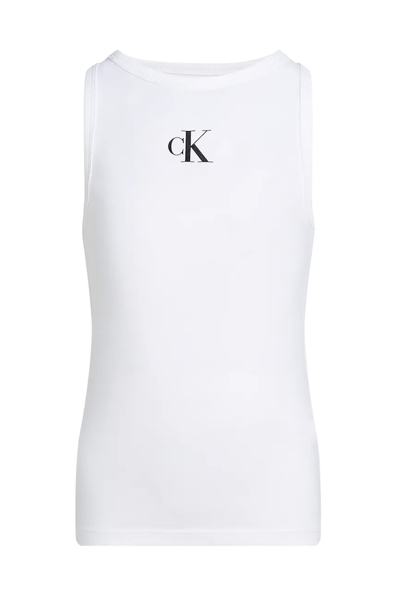 Calvin Klein Jeans top dziecięcy IG0IG02435.104.116.PPYA biały SS25