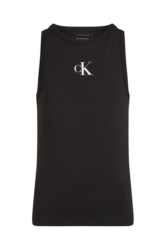 Calvin Klein Jeans top dziecięcy IG0IG02435.104.116.PPYA czarny SS25