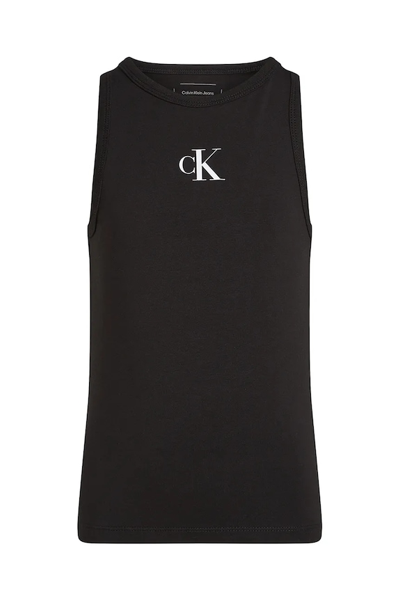 Calvin Klein Jeans top dziecięcy IG0IG02435.104.116.PPYA czarny SS25
