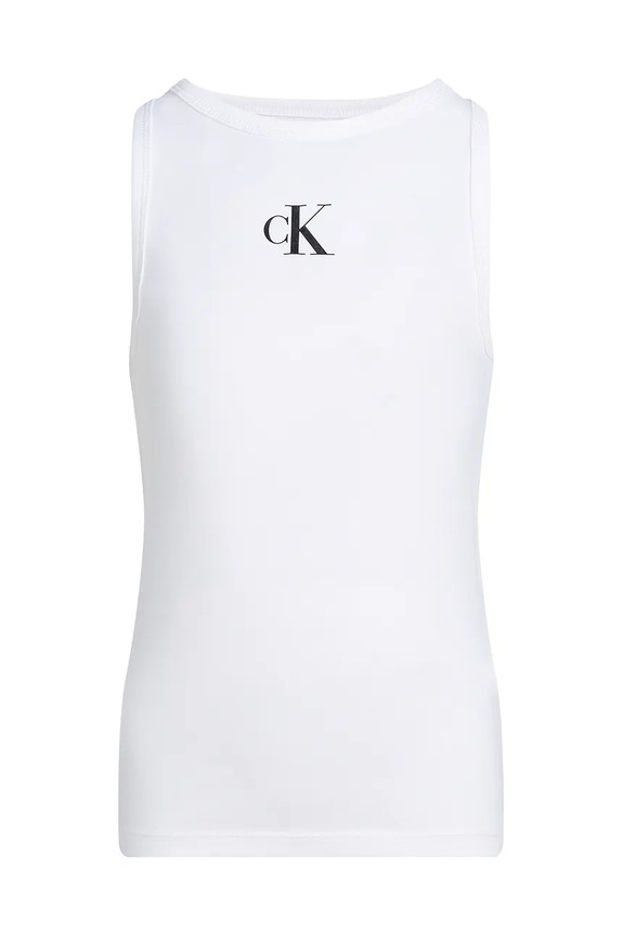Calvin Klein Jeans top dziecięcy IG0IG02435.128.176.PPYA biały SS25