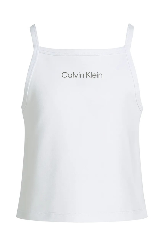 Παιδικό βαμβακερό τοπ Calvin Klein Jeans IG0IG02868.PPYA λευκό SS25