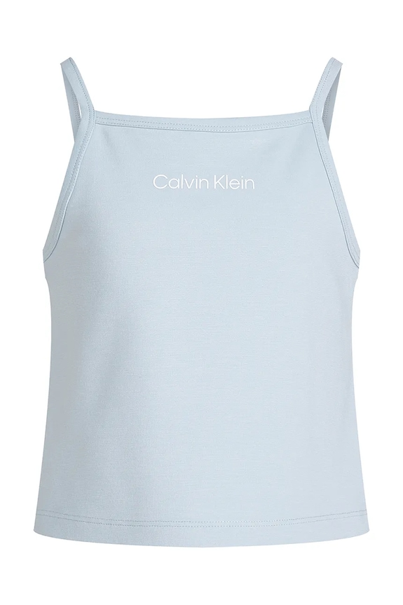 Calvin Klein Jeans top bawełniany dziecięcy IG0IG02868.PPYA niebieski SS25