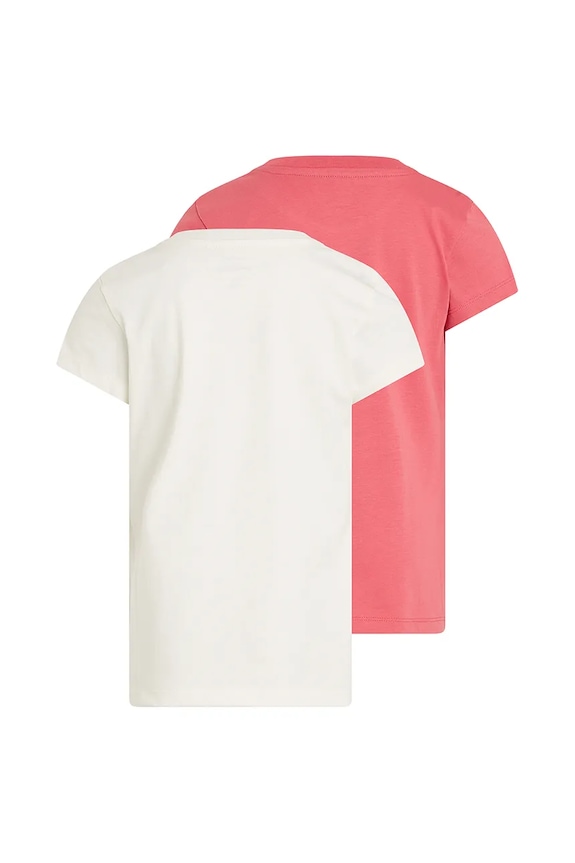 Calvin Klein Jeans t-shirt bawełniany dziecięcy 2-pack IG0IG02860.128.176.PPYA różowy SS25