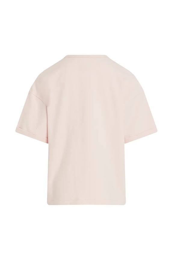 Dziewczynka Calvin Klein Jeans t-shirt bawełniany dziecięcy IG0IG02861.128.176.PPYA różowy