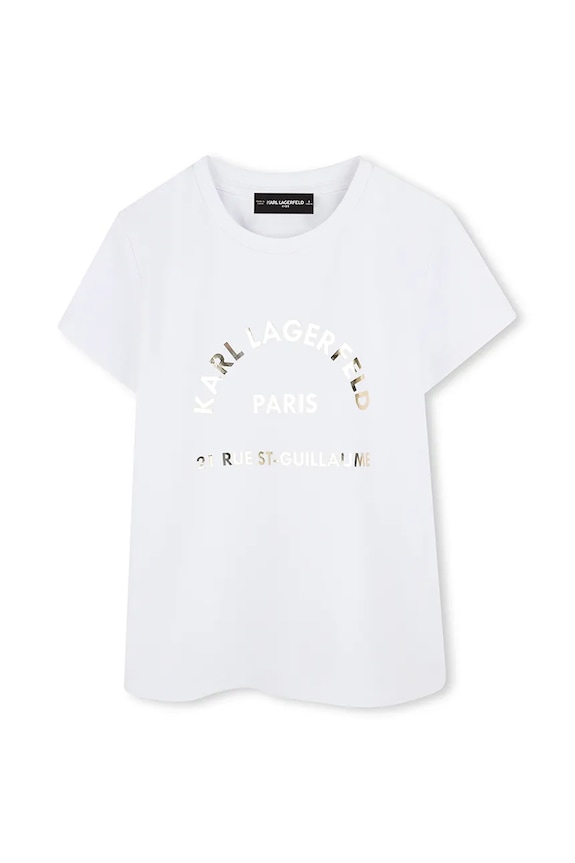 Karl Lagerfeld tricou copii print alb Z30447.156.162