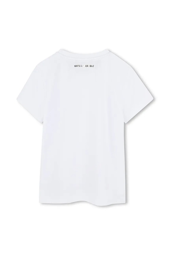 Karl Lagerfeld tricou copii Z30447.156.162 alb SS25