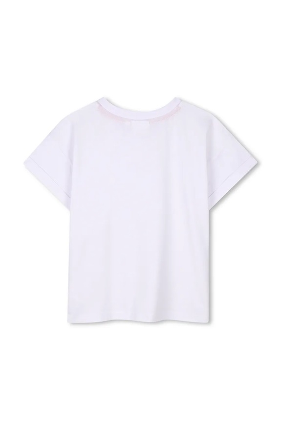 Dječja pamučna majica kratkih rukava HUGO G00389.114.150 bijela SS25