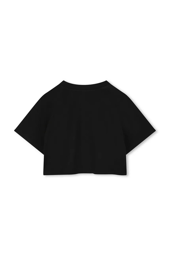 Djevojčice Dječja pamučna majica kratkih rukava Marc Jacobs W60461.114.150 crna