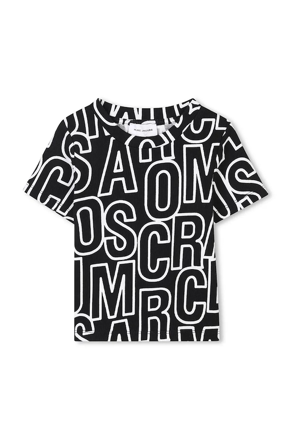 Otroška kratka majica Marc Jacobs W60462.102.108 črna SS25