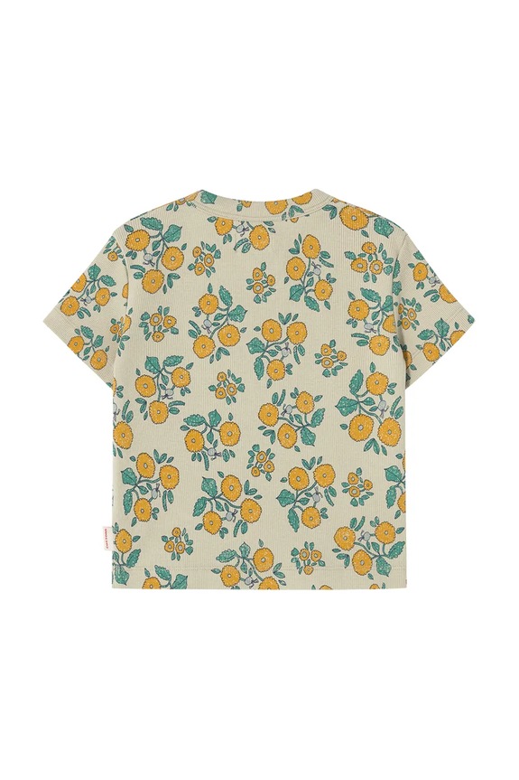 Fete Tinycottons tricou copii FLOWERS TEE SS25.042 bej