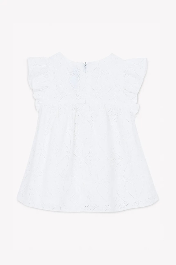 Lány Tartine et Chocolat gyerek pamutruha CA30081.104 fehér