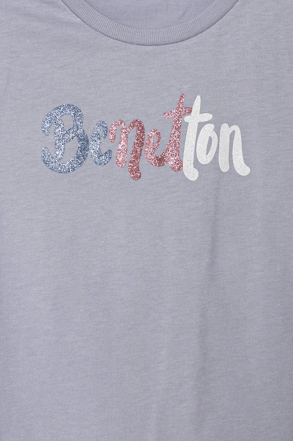 DÍVKA Dětské bavlněné tričko United Colors of Benetton 3I1XC10MZ.G.Seasonal modrá
