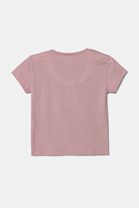Detské bavlnené tričko United Colors of Benetton 3I1XC10MZ.G.Seasonal ružová SS25