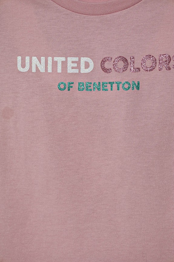 Dievča Detské bavlnené tričko United Colors of Benetton 3I1XC10MZ.G.Seasonal ružová