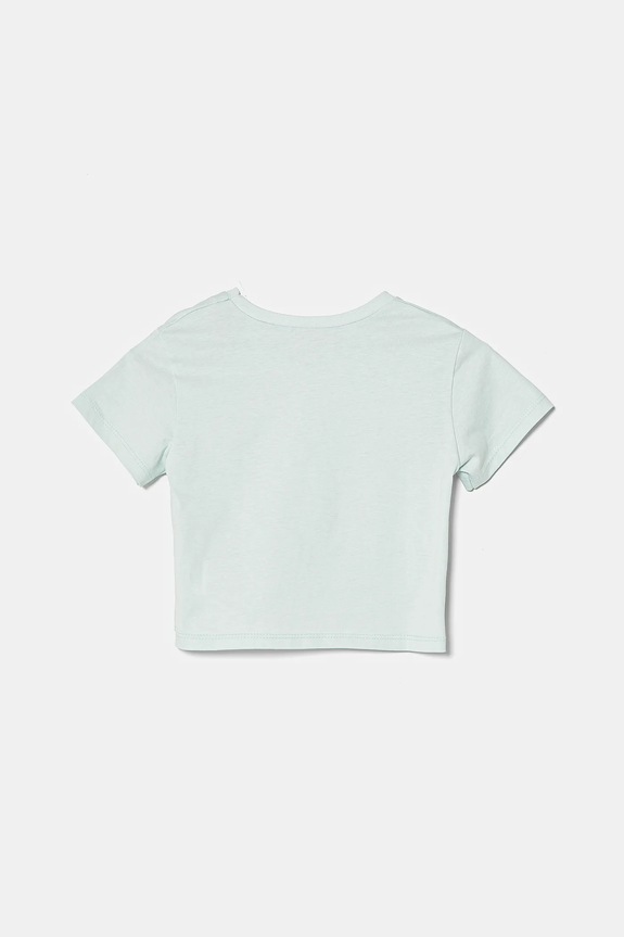 Детская хлопковая футболка United Colors of Benetton 35RYG10HQ.P.Seasonal бирюзовый SS25