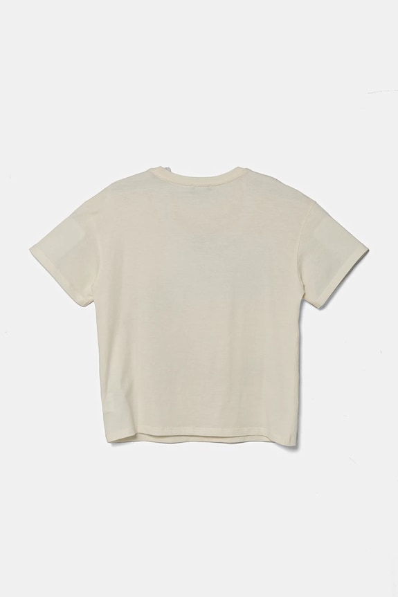 United Colors of Benetton tricou de bumbac pentru copii 3I1XC10NY.G.Seasonal bej SS25