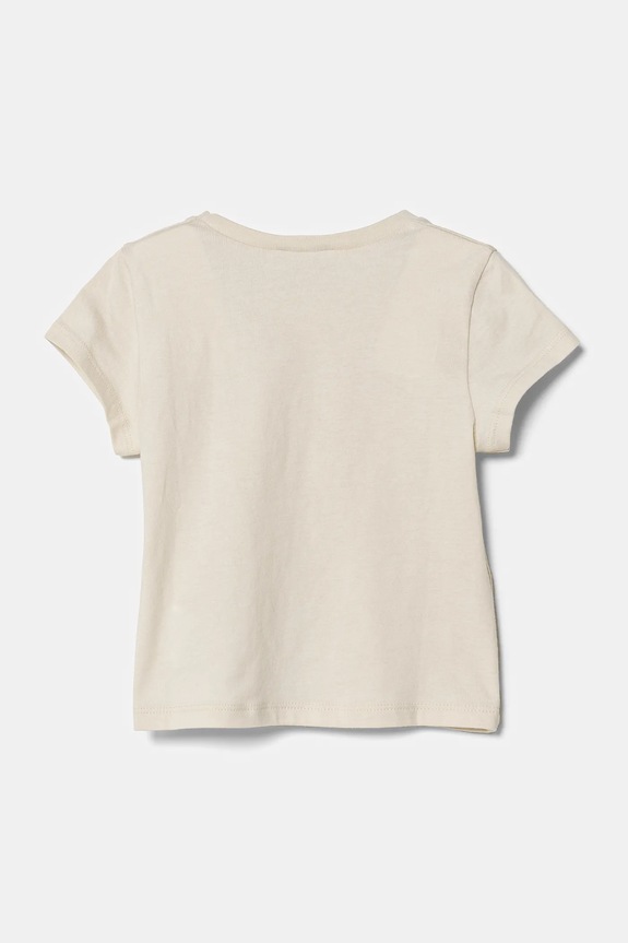 Dětské bavlněné tričko United Colors of Benetton 3I1XG10HU.P.Seasonal béžová SS25