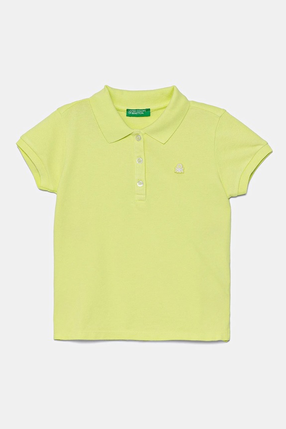 United Colors of Benetton polo bambino tessuto elasticizzato verde 3WG9G300A.P.Season.PPYA