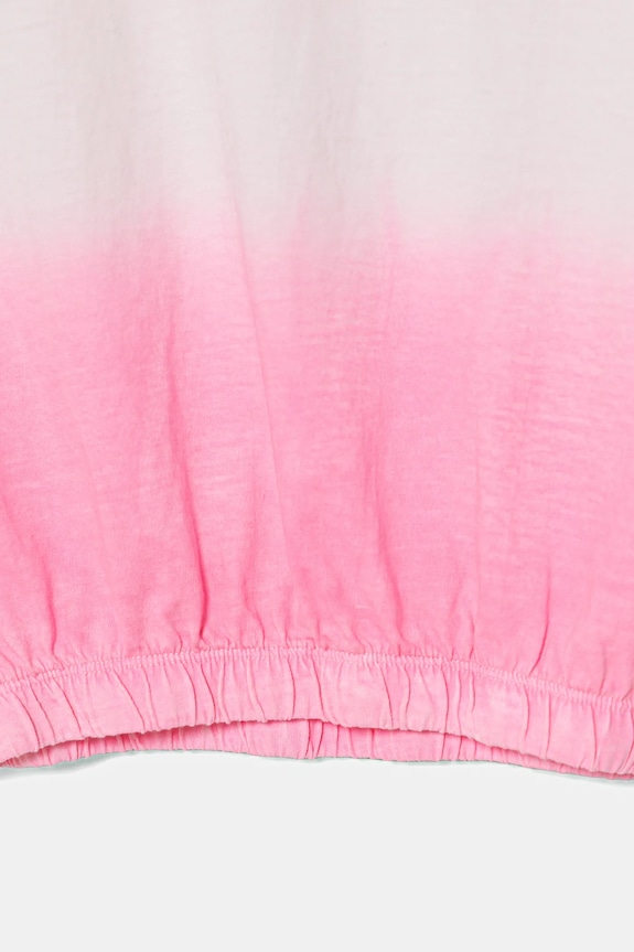 Dievča Detské bavlnené tričko United Colors of Benetton 3NPDC10OK.G.Seasonal ružová