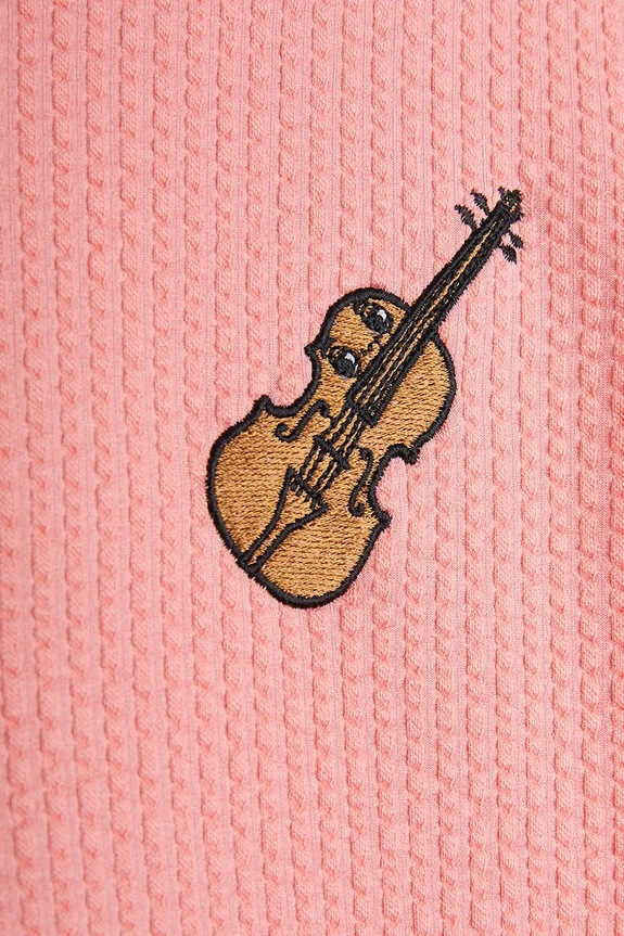 Lány Mini Rodini gyerek póló Violin 2522011828 rózsaszín